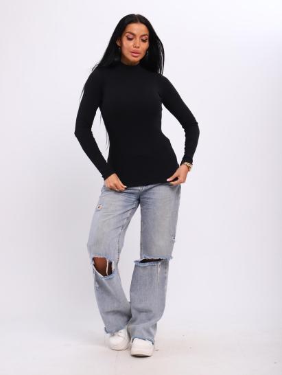 Водолазка женская, рибана (01044, черный) - фото 16