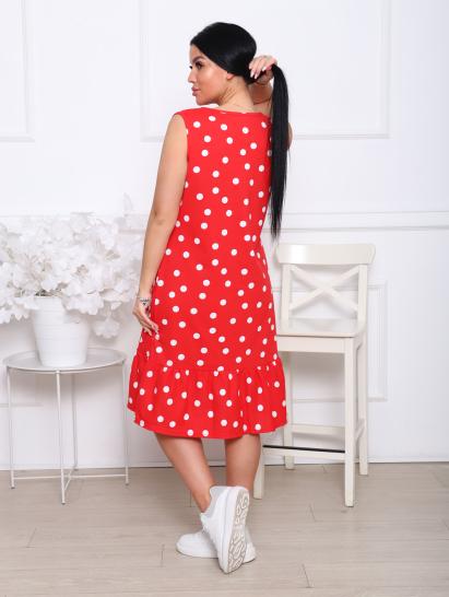 Сарафан с карманами, красный (905-3) - фото 5