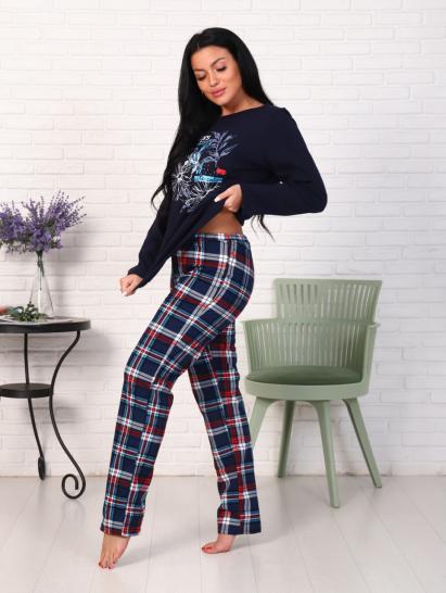 Костюм с брюками, футер с начесом, "Flowers" (876-1) - фото 8