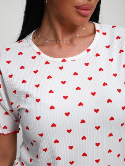 Пижама с шортами (01062, красный) - фото 2