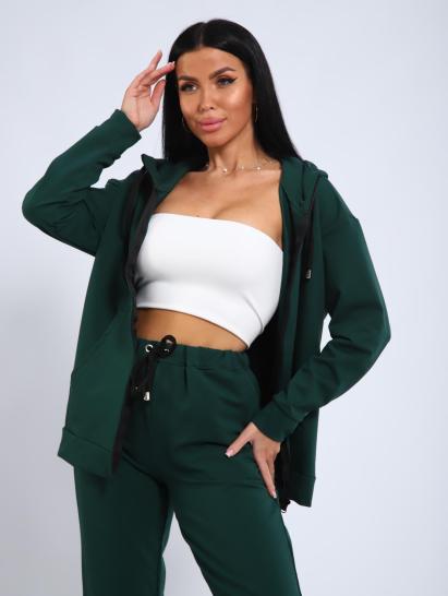 Костюм с брюками, футер с лайкрой 2-х нитка (00907, зеленый) - фото 20