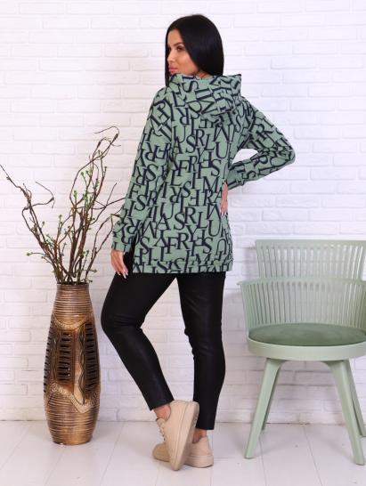 Толстовка с капюшоном, футер с лайкрой, ментол (824-2) - фото 9