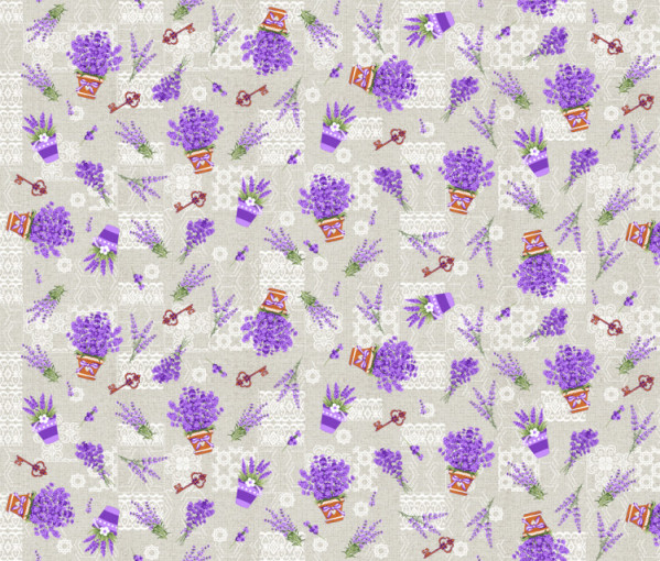 Ткань рогожка Прованс 150 см  - фото 1