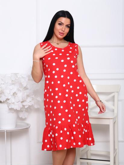 Сарафан с карманами, красный (905-3) - фото 4