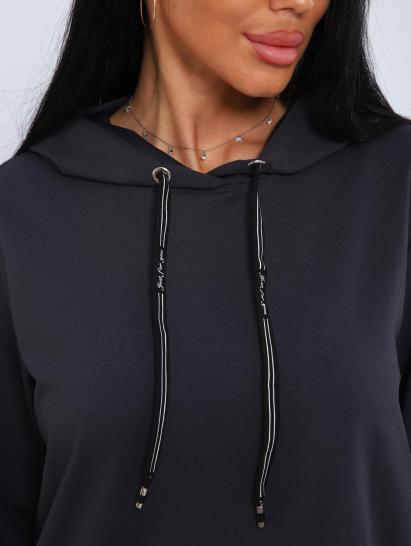 Костюм с капюшоном, футер с лайкрой (01045, антрацитовый) - фото 3