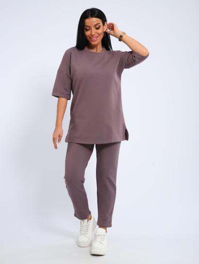 Костюм с брюками, футер с лайкрой (01048, капучино) - фото 14