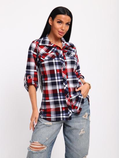 Рубашка на пуговицах (01058, синий) - фото 3