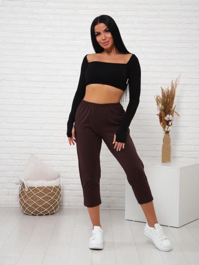 Бриджи трикотажные (01037, коричневый) - фото 1