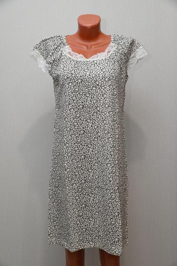 Сорочка с кружевом стрейч (236-15) - фото 1