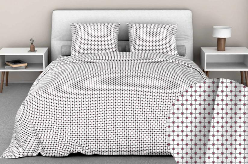 Пододеяльник Авангард серый бязь - фото 1