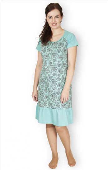 Сорочка комбинированная, двойного крашения, ментол (243-1) - фото 1