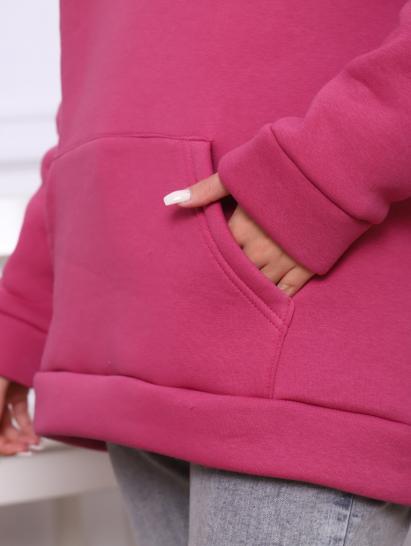 Толстовка с капюшоном, футер с начесом 3-х нитка, брусника (878-2) - фото 12