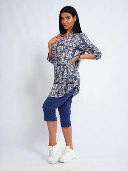 Костюм с бриджами (01052, синий) - фото 13