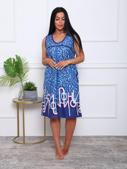 Халат женский на молнии с карманами, голубой (914-2) - фото 10