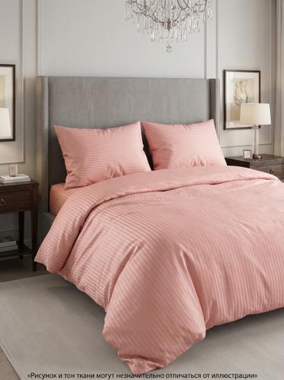 Комплект постельного белья Шпинель тропический персик страйп-сатин - фото 1