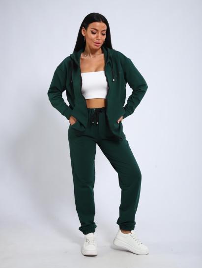 Костюм с брюками, футер с лайкрой 2-х нитка (00907, зеленый) - фото 15