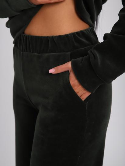 Костюм с брюками, велюровый (01065, хаки) - фото 8