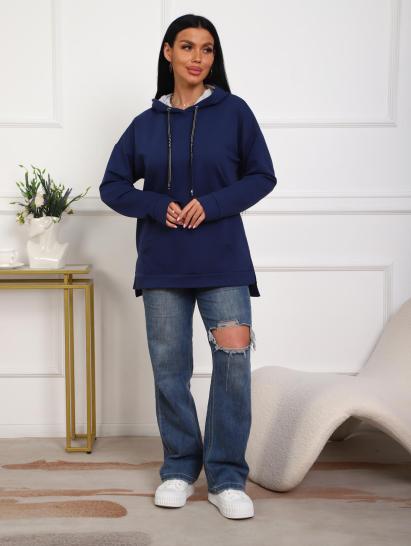 Толстовка футер с капюшоном (01074, индиго) - фото 16