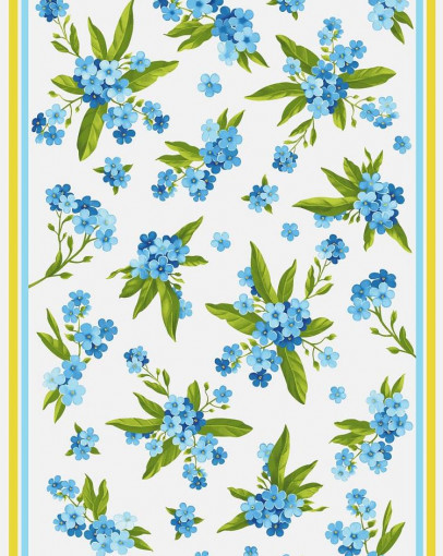 Ткань вафельная Незабудка ширина 50 см - фото 1