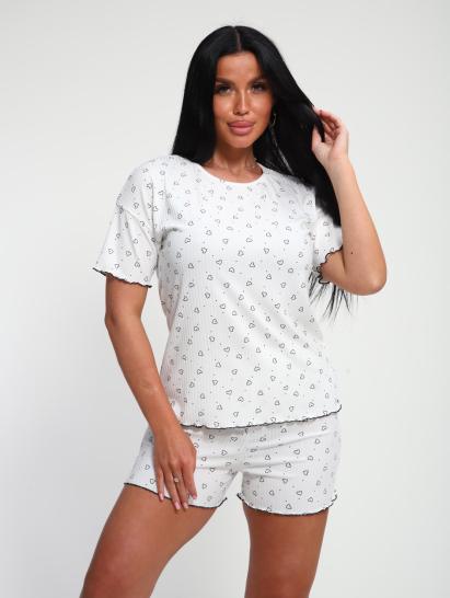 Пижама с шортами (01062, черный) - фото 5