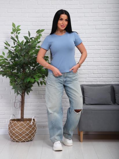 Футболка женская (01078, серо-голубой) - фото 14