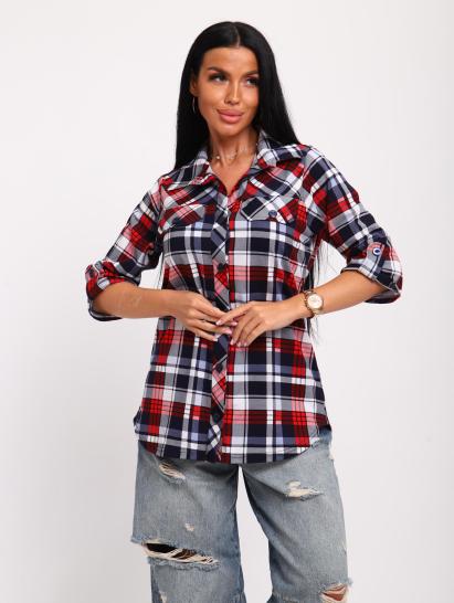 Рубашка на пуговицах (01058, синий) - фото 7