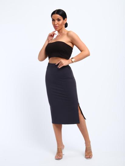 Юбка, футер (01056, серый миди) - фото 14