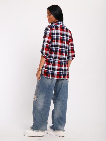 Рубашка на пуговицах (01058, синий) - фото 9