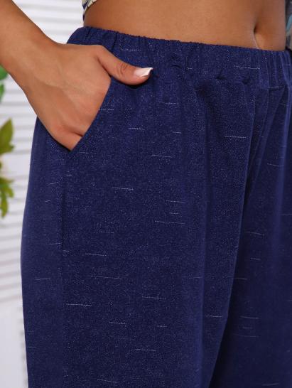 №043 Костюм с брюками Костюм женский Синий - фото 4