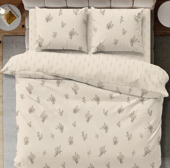 Комплект постельного белья Букетики поплин - фото 1