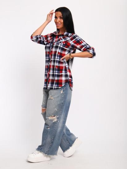 Рубашка на пуговицах (01058, синий) - фото 10