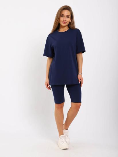 №025.2 Костюм с бриджами Костюм женский Синий - фото 1