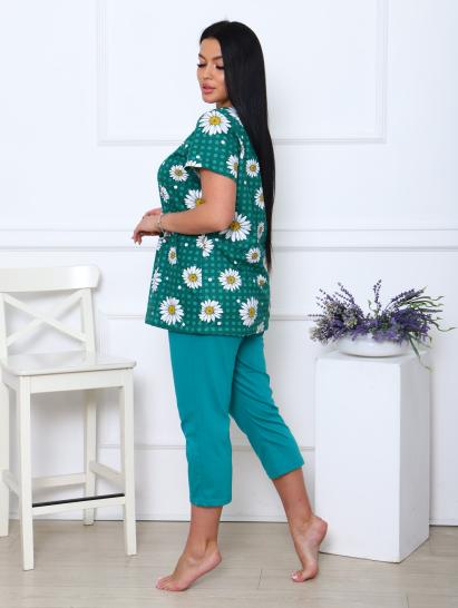 Костюм с бриджами, зеленый клетка (891-2) - фото 7