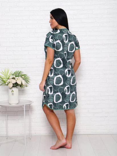 Халат женский на молнии с карманами (00976, зеленый) - фото 7