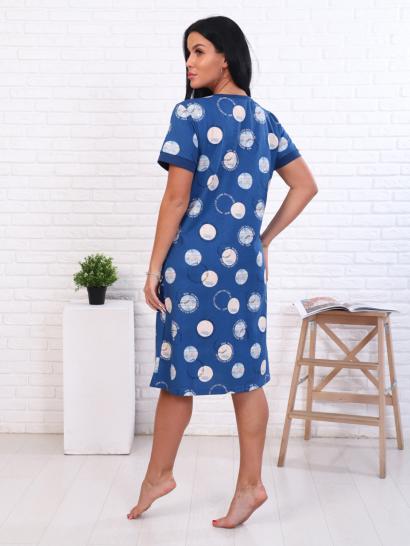 Халат женский на молнии с карманами, индиго (843-5) - фото 5