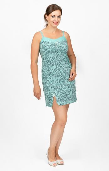 Сорочка на бретелях, двойного крашения (506-10) - фото 1