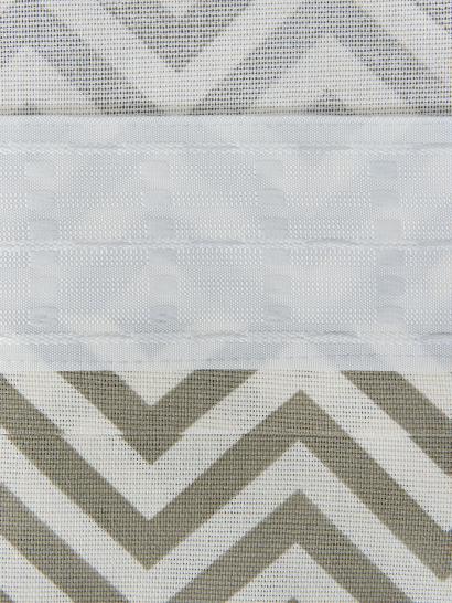 Шторы короткие с подхватами Зигзаг серый - фото 3