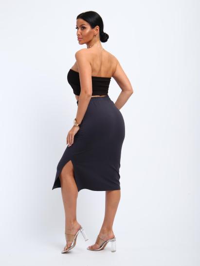 Юбка, футер (01056, серый миди) - фото 9