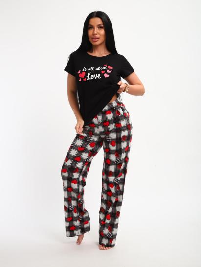 Пижама с брюками (01066, черный) - фото 15