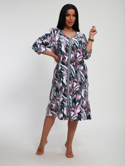 Халат велюровый на молнии (00941, изумрудный) - фото 15