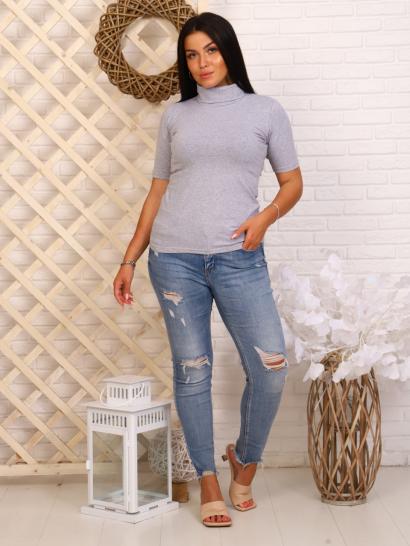 Водолазка женская, рибана с лайкрой, меланж (837-3) - фото 1