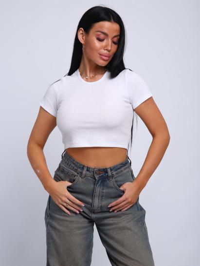 Топ с коротким рукавом (01040, белый) - фото 6