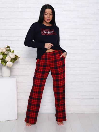 Костюм с брюками, принт, темно-синий (957-1) - фото 13