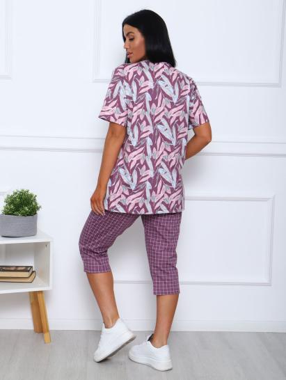 Костюм с бриджами (00990, бордовый) - фото 7