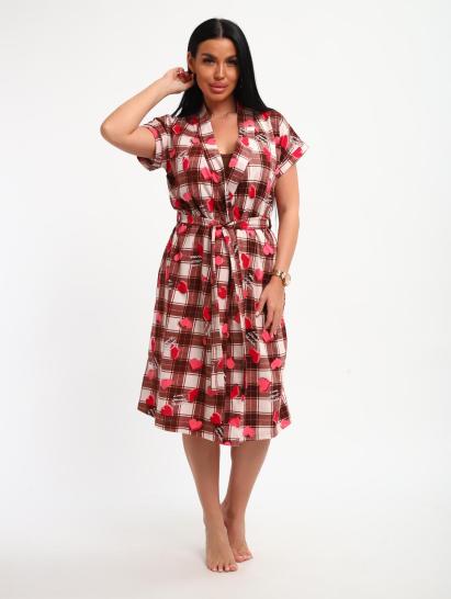 Пеньюар с сорочкой (01068, коричневый) - фото 24