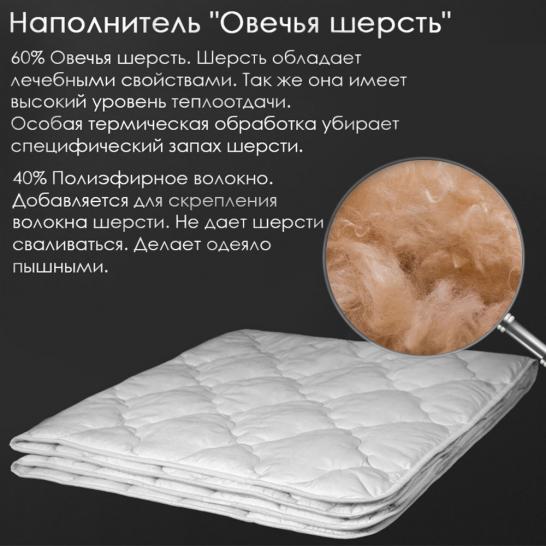 Одеяло Овечья шерсть 320 г микрофибра - фото 4