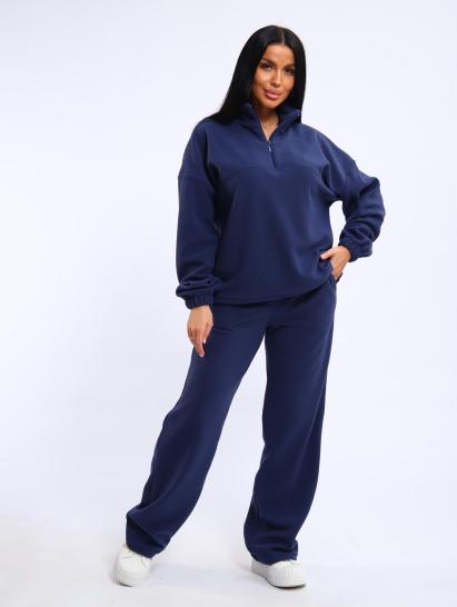 Костюм с брюками, флисовый (01061, синий) - фото 17