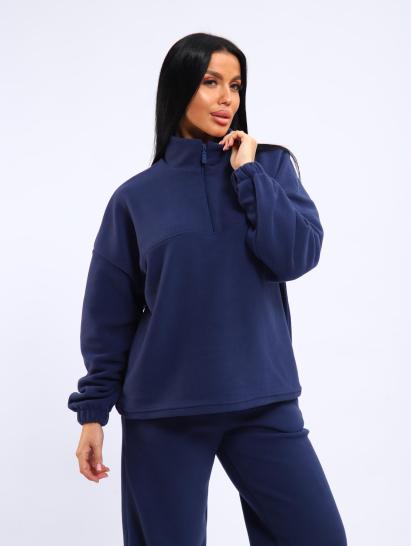 Костюм с брюками, флисовый (01061, синий) - фото 3