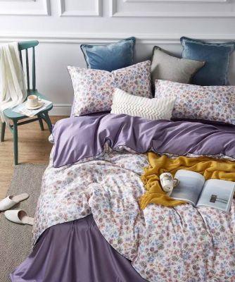 Комплект постельного белья Цветочная сказка сатин - фото 1