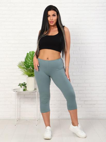 Бриджи, кулирка с лайкрой, олива (927-2) - фото 7